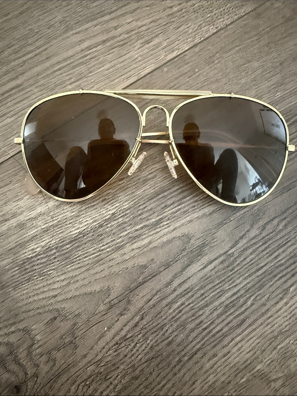Celine Gold Frame Sunglasses with Brown Lenses